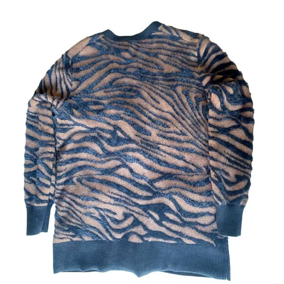 Banana Republic SUPER SOFT Animal Print Boyfriend Cardigan Cotton Sz Sm Women's - Picture 2 of 8